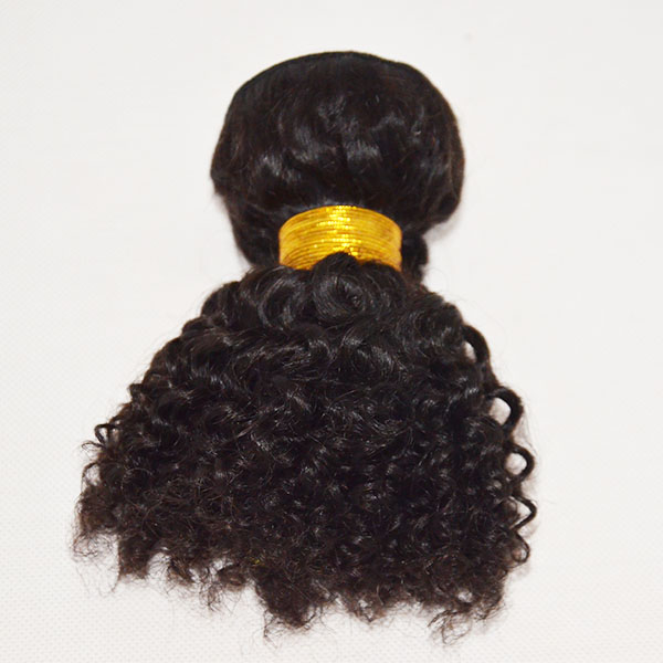 Malaysian Afro Kinky Curl Sew in Hair Weave JG18